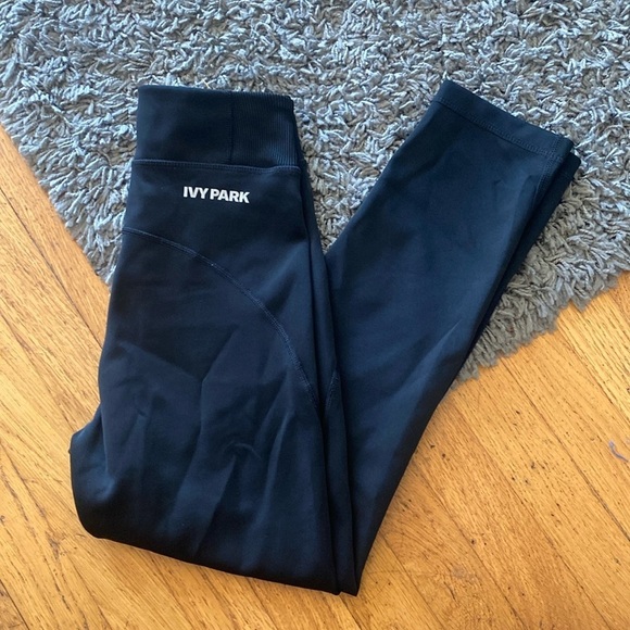 Ivy Park Black Stretch Leggings Size XXS - Picture 2 of 10